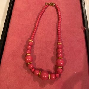 Banana Republic pink with yellow accents necklace